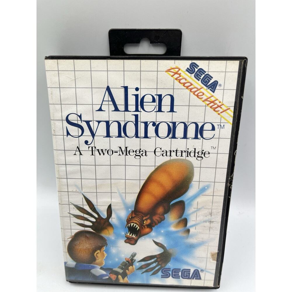 Alien Syndrome (Sega Master System, 1988) SMS CIB Complete w/ Manual Tested